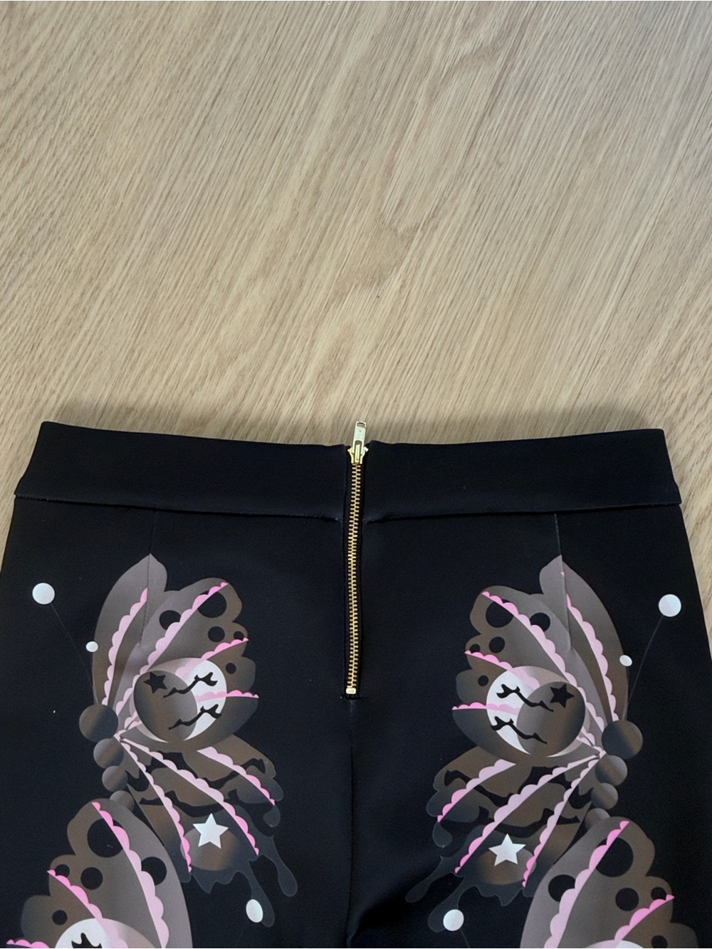 NWOT Cynthia Rowley Bonded Fit and Flare Neoprene Pants in Black Butterfly 4 - Picture 9 of 10